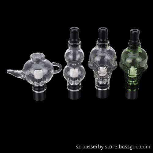 New Invention Wax Vaporizer Glass Dry Herb Wax Atomizer